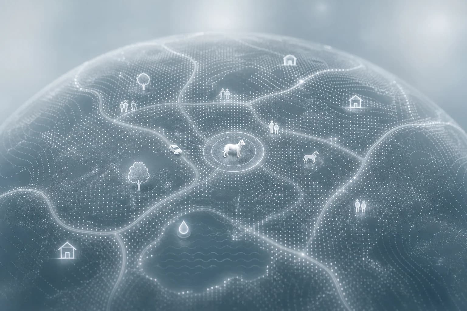 Editorial care concept illustrating surrounding environment